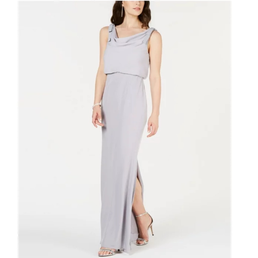 Adrianna Papell Cowl Crepe Dress